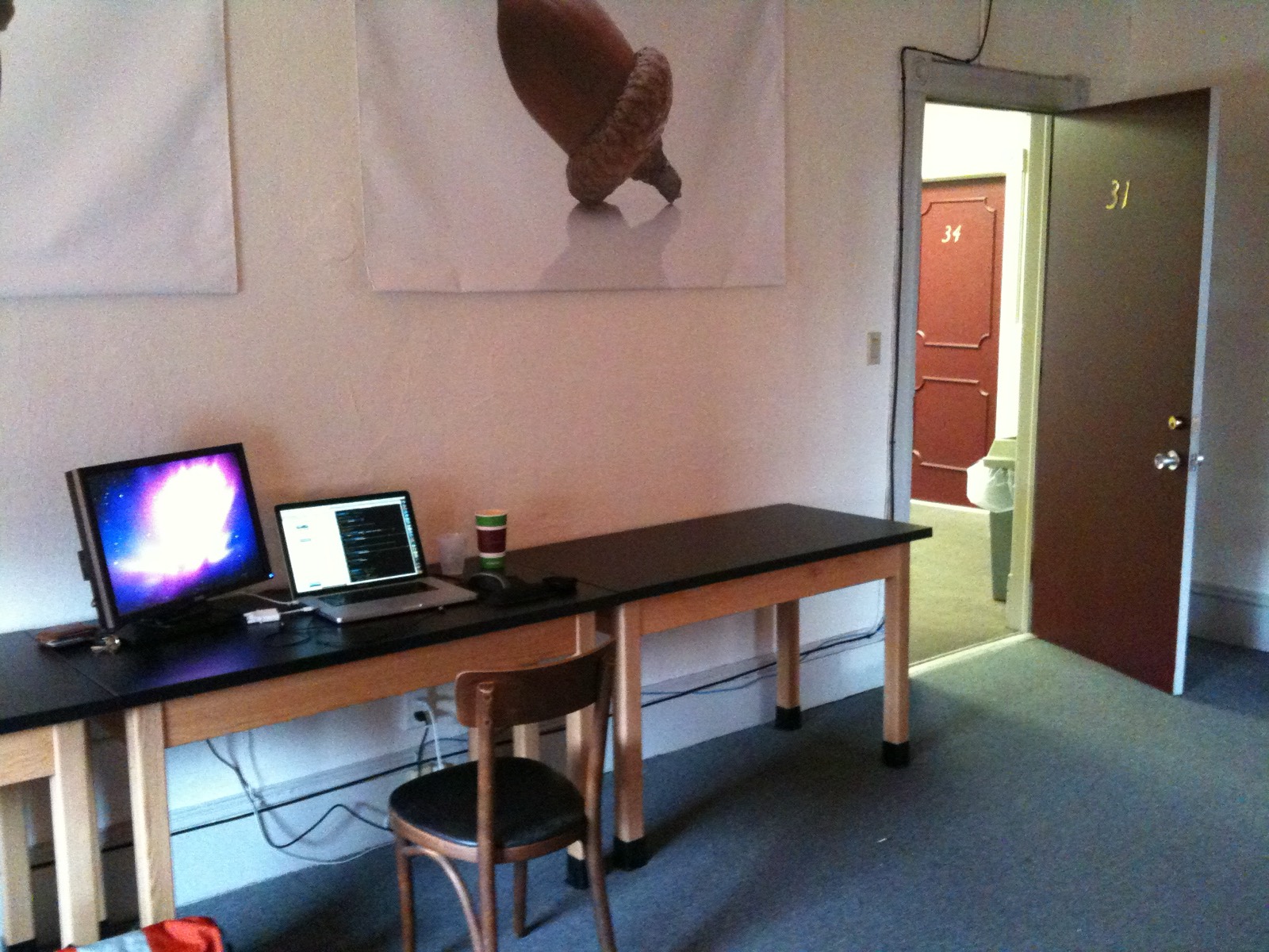 The first Nutshell office, September 2009